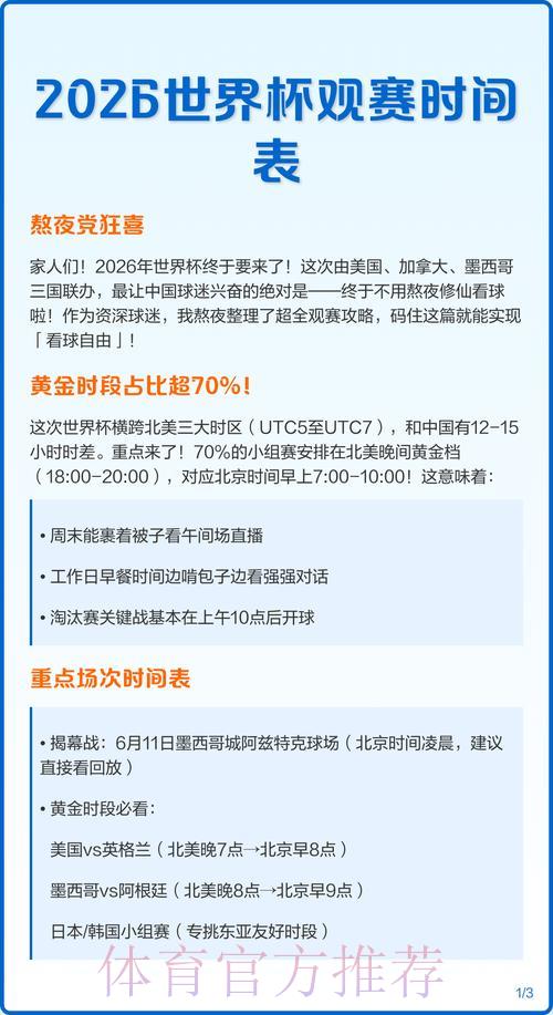 「2026世界杯赛事直播完整时间表」